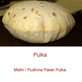 Methi / Pudhina Palak Pulka